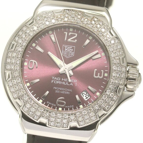 TAG HEUER Formula 1 WAC1219-0 diamond bezel date Quartz Ladies Watch_862440 - Picture 10 of 11